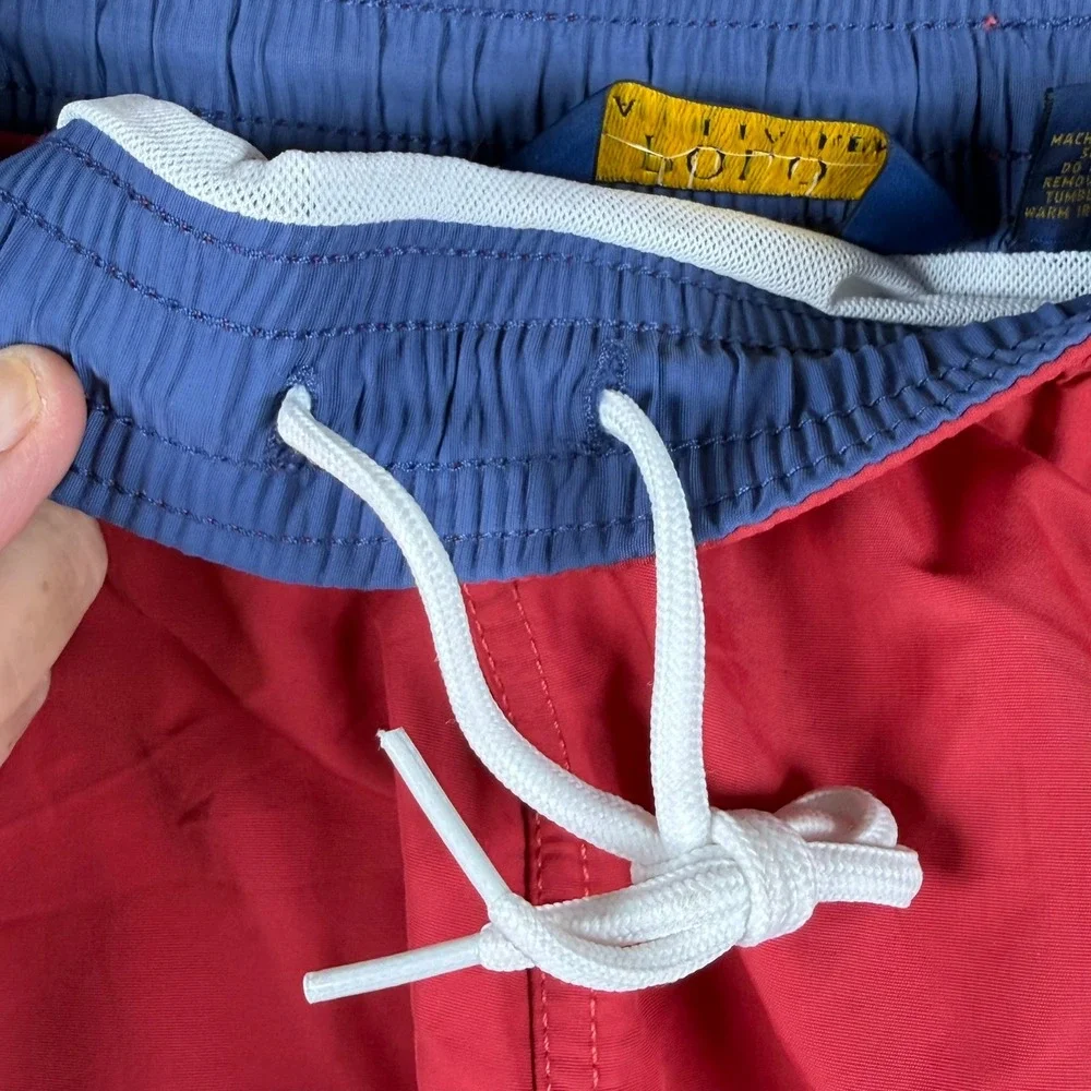 Polo Ralph Lauren NWT Mens 3XB Swim Trunks Red Chili Pepper Mesh Lined Pony Logo
